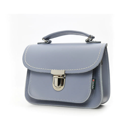 Luna Handmade Leather Bag - Lilac Grey