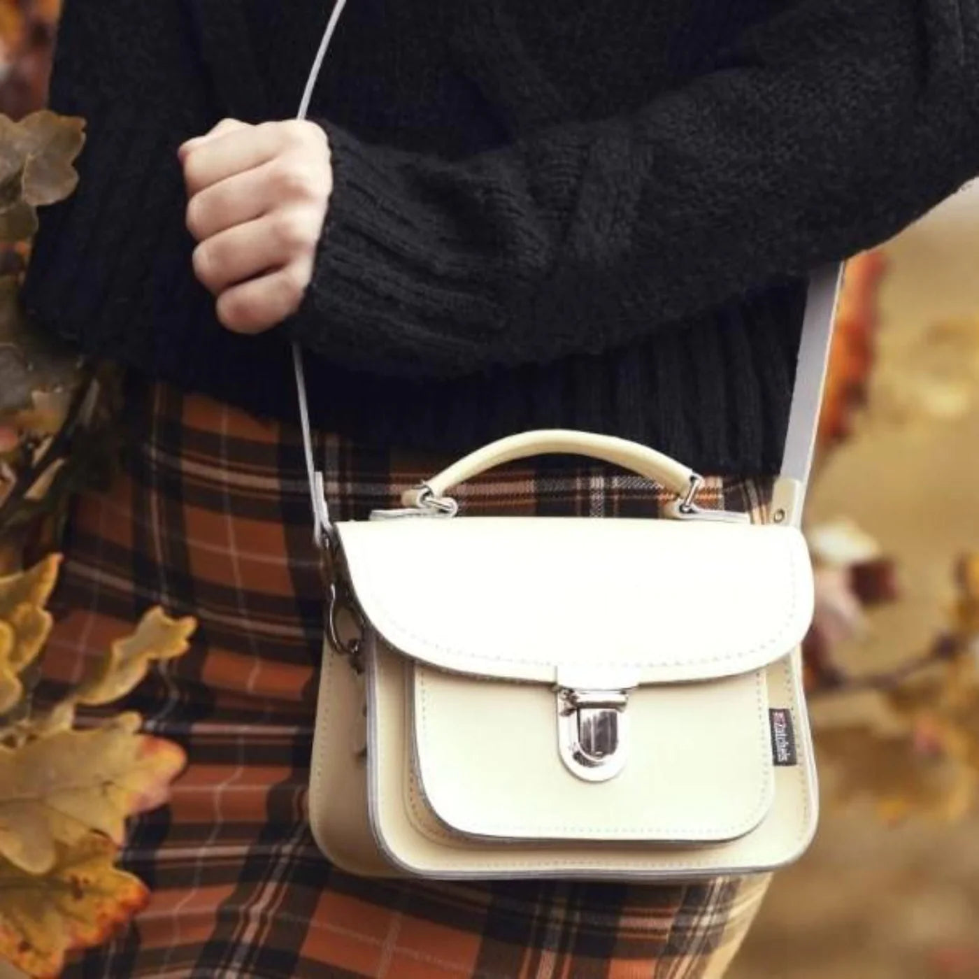 Luna Handmade Leather Bag - Shell Blue