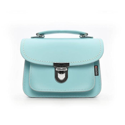 Luna Handmade Leather Bag - Shell Blue