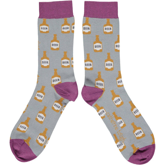 Men's Organic Cotton Ankle Socks - Ginger & Plum Beer