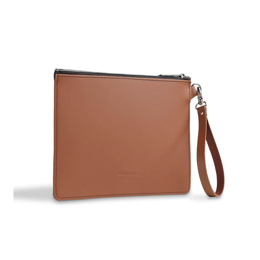 Handmade Leather Folio Case - Chestnut Brown