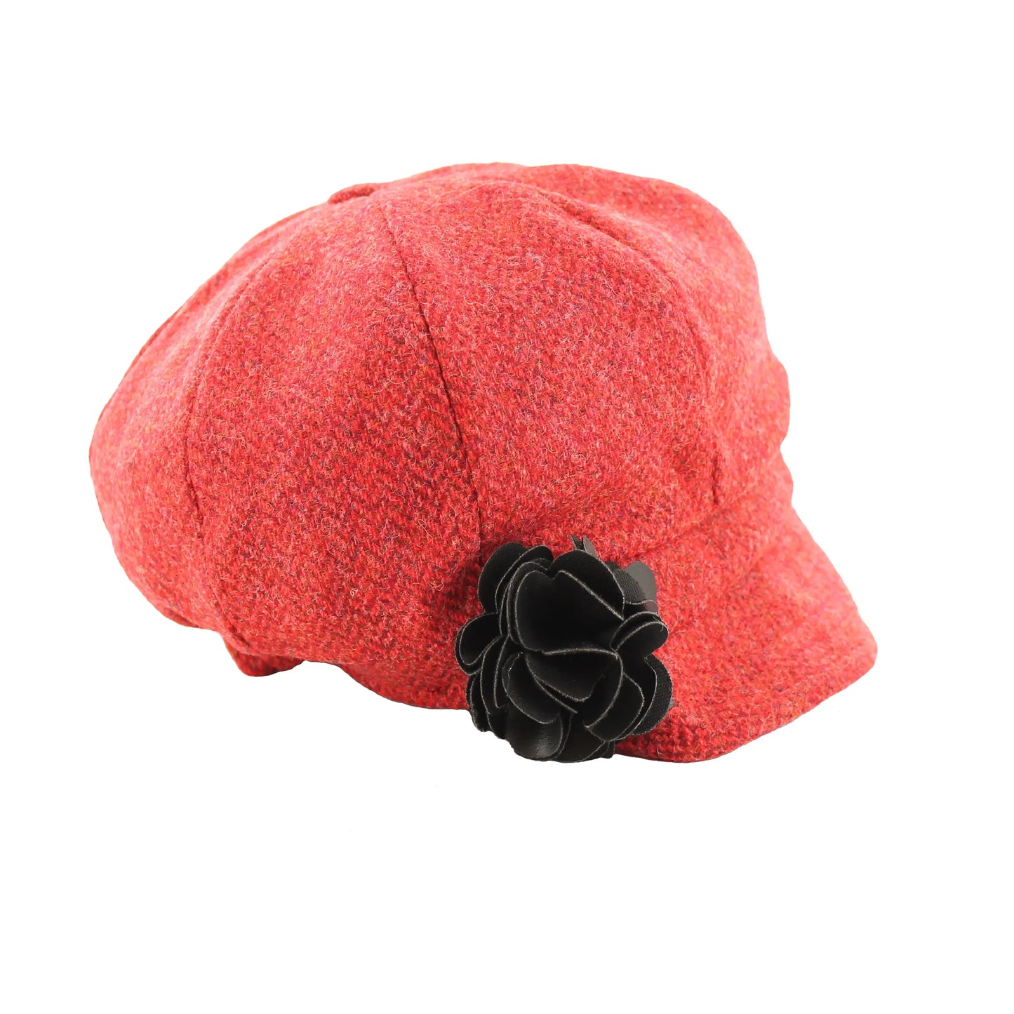 Irish Tweed Hat Red White Background
