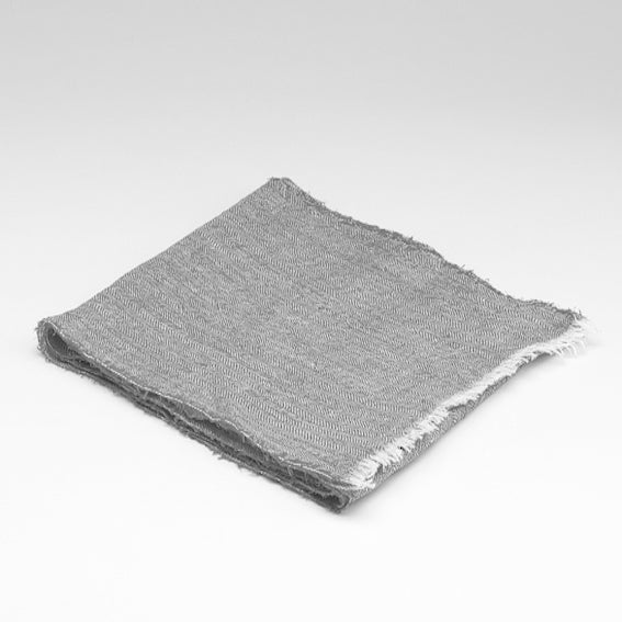 100% Irish Linen Scarf Grey