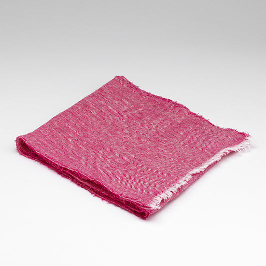 Irish Linen Scarf Fuchsia