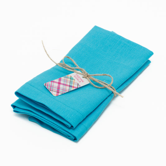 Pure Irish Linen Napkin Aqua Styled
