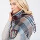 100% Lambswool Scarf Damson Tartan