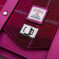 The Medium Satchel: Fuchsia Tartan