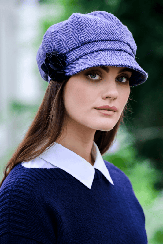 Girl with Irish Tweed Hat Lilac