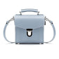 Leather Sugarcube Plus Handbag - Lilac Grey