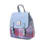 Harris Tweed Mini Jura Backpack - Pink and Blue Tartan