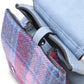 Harris Tweed Mini Jura Backpack - Pink and Blue Tartan