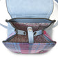 Harris Tweed Mini Jura Backpack - Pink and Blue Tartan