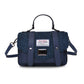 Navy Herringbone Harris Tweed Mini Satchel