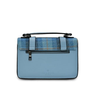 Blue Tartan Harris Tweed Mini Satchel