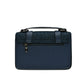 Navy Herringbone Harris Tweed Medium Satchel Back