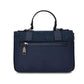 Navy Herringbone Harris Tweed Mini Satchel