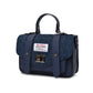 Navy Herringbone Harris Tweed Mini Satchel