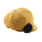 Ladies Tweed Newsboy Hat - Mustard