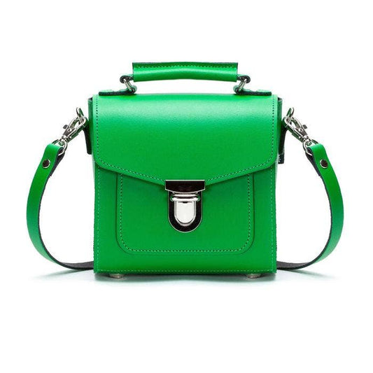 Leather Sugarcube Plus Handbag - Green
